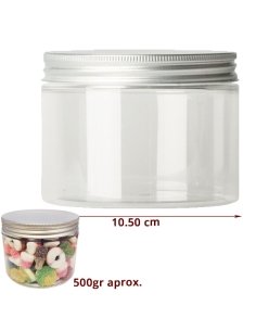 Tarro para Chuches de Plástico Pet 600ml 1ud