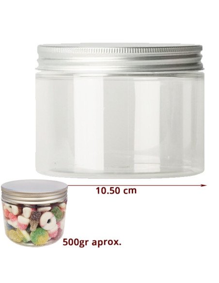 Tarro para Chuches de Plástico Pet 600ml 1ud