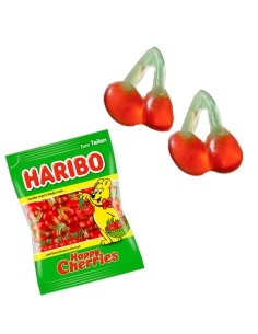Super Cerezas chuches 18 bolsitas 100Gr Haribo golosinas