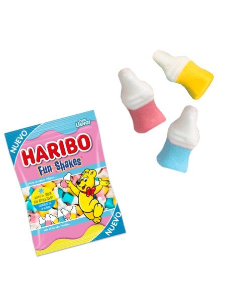 Goma espuma Batido Botella Fun Shakes 18 Bolsitas 80gr HARIBO