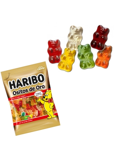 Gominolas Ositos de Haribo Ositos Oro 18 bolsitas 100gr Haribo golosinas