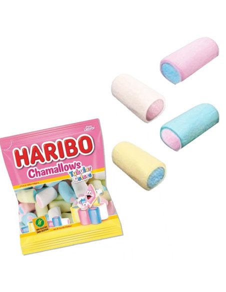 Nubes Colores Tubular Colores 18 Bolsitas 90gr HARIBO Golosinas