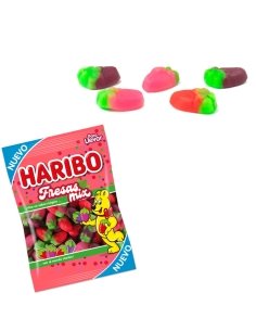 Chuches Mini Fresas mix 18 Bolsitas 100gr Haribo Golosinas