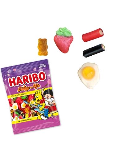 Surtido chuches Funky Mix 18 bolsitas 100Gr Haribo golosinas