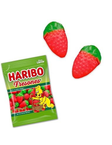 Chuches Fresones Brillo 18 bolsitas 100Gr Haribo golosinas
