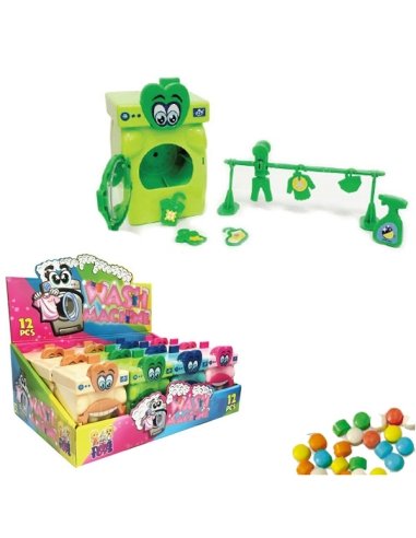 Juguete con golosinas Lavadora Wash Machine 12 uds