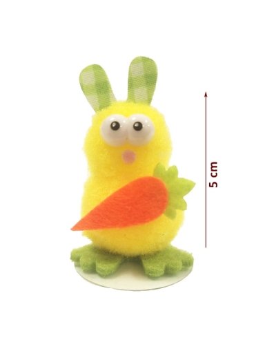 Conejo con ojos 5cm 24uds RUBIES para Mona de Pascua
