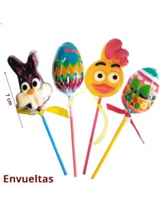 Piruletas Chocolate Pascua Happy Bunny 35Gr 20Uds