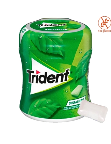 Bote Chicle Trident Hierbabuena 60 chicles 6 Botes