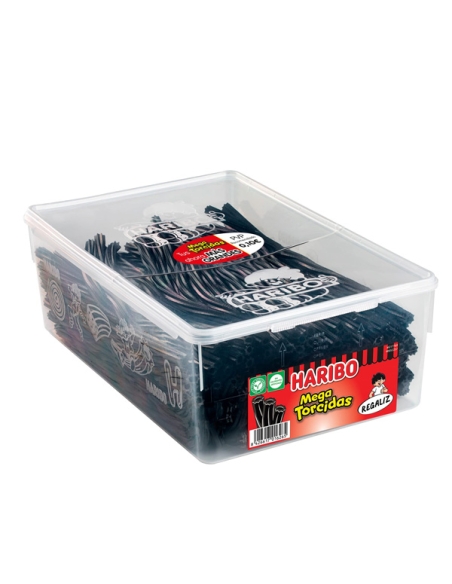Regaliz dulce Mega Torcidas Regaliz 200uds Haribo Golosinas