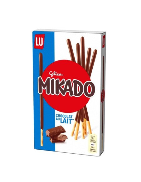 Super Mikado chocolate leche 75gr 24uds De Lu