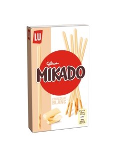 Super Mikado chocolate blanco 70gr 24uds De Lu
