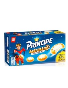 Galletas Estrellas de chocolate blanco Príncipe de Lu 150gr