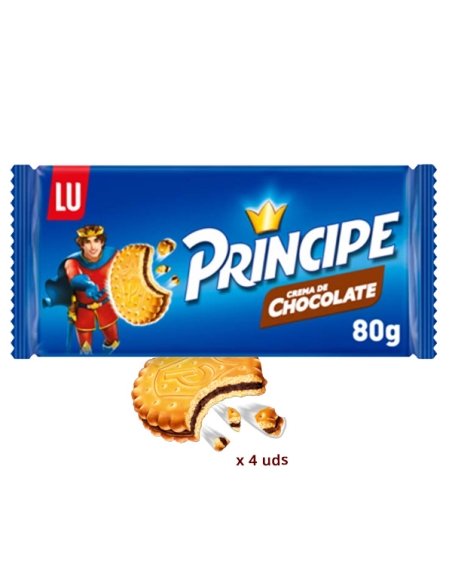 Galletas Príncipe Azul de chocolate 80gr 20 Bolsitas
