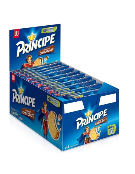 Galletas Príncipe Azul de chocolate 80gr 20 Bolsitas