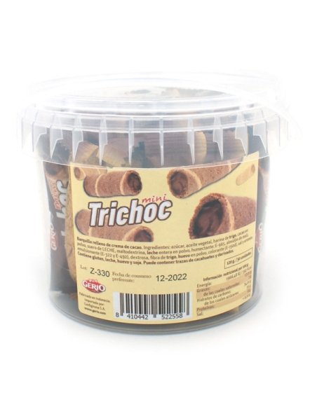 Mini Galleta rellena chocolate para café Mini Trichoc 120uds GERIO