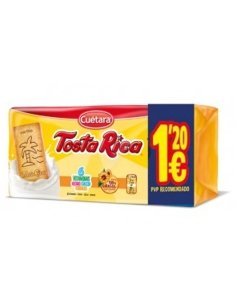 Galletas Tosta Rica clásica dibujos 190gr 12 paquetes Cuétara