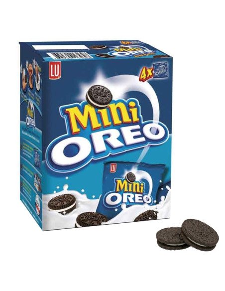 Mini Galletas chocolate Oreos 12 Cubos de 4 Bolsitas de 40gr