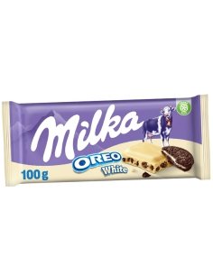 Tableta Chocolate Milka Blanco Oreo 100Gr 1ud