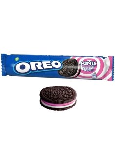 Galletas Oreo Remix Frambuesa y Vainilla 157gr 16 Rodillos