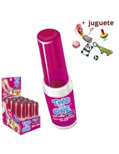 Caramelo Two To One Cereza con juguete 25gr 12uds