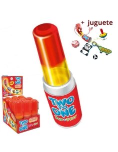 Caramelo Two To One Fresa y Limón con juguete 25gr 12uds
