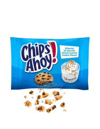 Toppings Galletas Chips Ahoy trozos para postres y Helados 400gr 12 Bolsitas