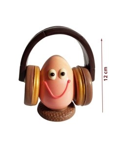 Mona de Pascua Chocolate Huevo con Auriculares 120gr Agaraagar