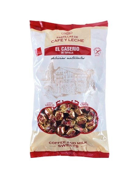 Caramelos El Caserio Tafalla Pastillas Café y Leche 1Kg (165uds aprox)