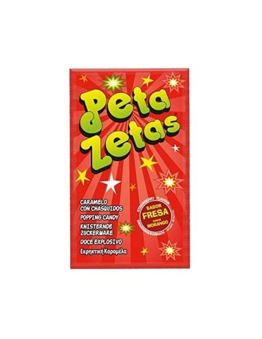 Peta Zetas sabor Fresa Caramelos Chasquidos 50uds