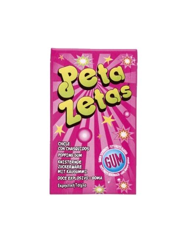 Peta Zetas Gum Tuttifrutti Caramelos con Chasquidos y chicle 50uds