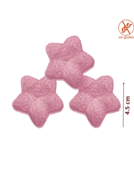 Nubes Chuches Estrellas color Rosa 100uds Bulgari Golosinas