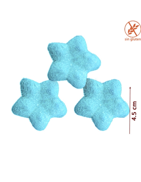 Nubes Chuches Estrellas color azul cielo 100uds Bulgari Golosinas