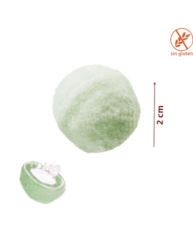 Caramelos Masticables Duros pica Rocket Balls Manzana Verde 200uds Frisia