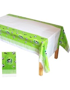 Mantel Mesa Futbol Plástico Verde 108X180cm
