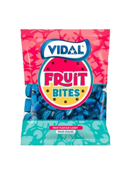 Regaliz Chuches Tajada Frambuesa azul Fruit Bites 250uds Vidal Golosinas