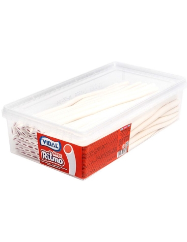 Regaliz Dulce Mega Ritmos sabor Fresa y Nata 70uds Vidal Golosinas