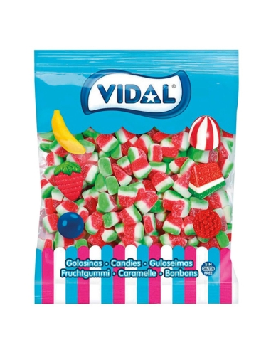 Mini chuches Tajadas Sandía 1Kg (330uds) Vidal Golosinas