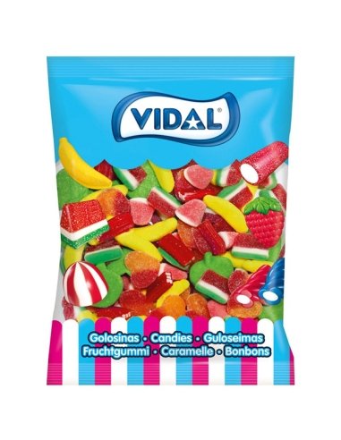 Chuches surtidas Happy Mix Azúcar 1Kg (150uds) Vidal Golosinas