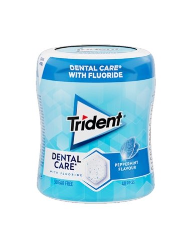 Bote Chicles Trident Dental Care Menta 50 chicles 6 Botes