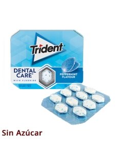 Chicles Trident Dental Care Menta Azul 10 chicles 12 paquetes