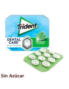 Chicles Trident Dental Care Hierbabuena Verde 10 chicles 12 paquetes