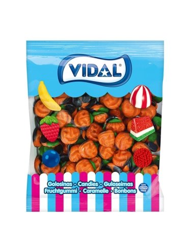 Chuches Calabaza Halloween 1Kg Vidal Golosinas (130uds aprox)