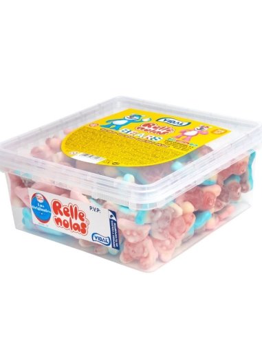 Chuches Rellenolas Osos Rellenos Rosas y Azules 75uds Vidal Golosinas