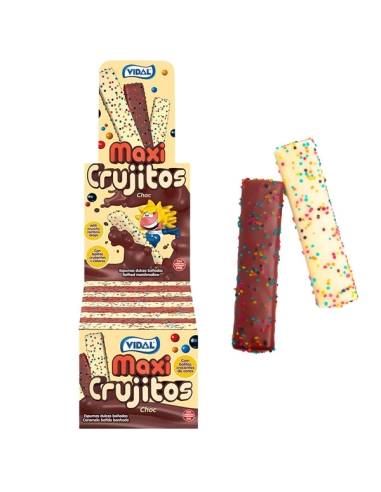 Nubes chocolateadas Maxicrujitos Chocolate 150uds Vidal Golosinas