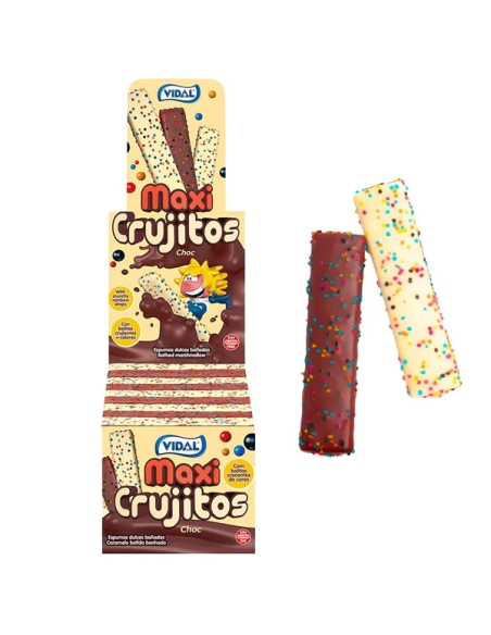 Nubes chocolateadas Maxicrujitos Chocolate 150uds Vidal Golosinas