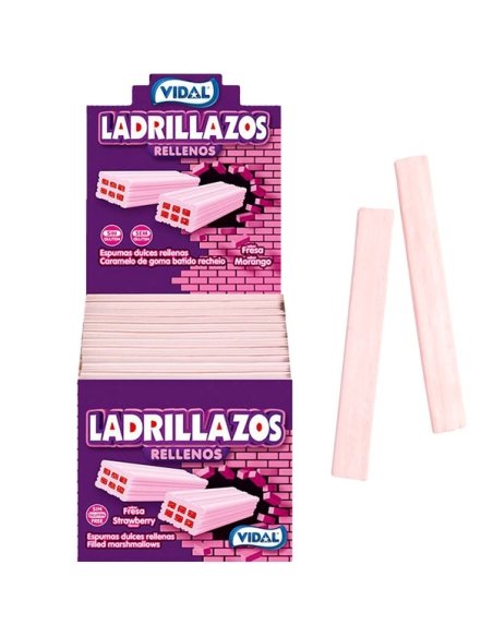 Espumas dulces Ladrillazos Rellenos 75uds Vidal Golosinas