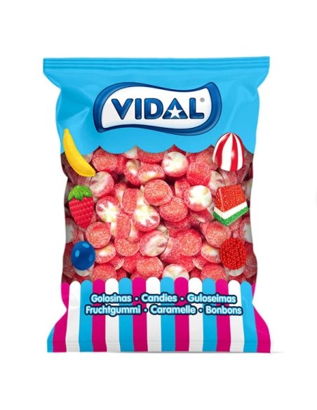 Mini chuches Tartitas Sandía Twist 250uds (1,5Kgs) Vidal Golosinas