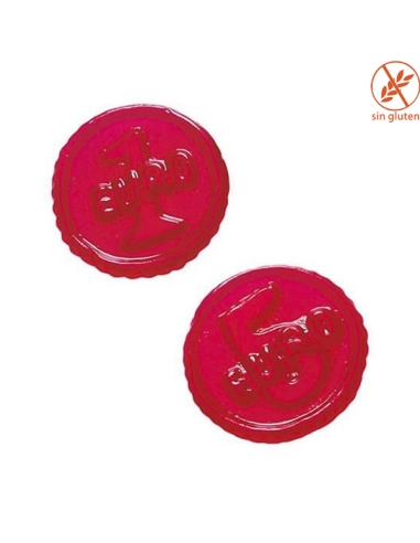 Chuches Monedas Euros Brillo de Fresa 250uds (1,5Kgs) Vidal Golosinas