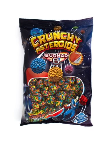 Moras multicolor ácidas Crujientes Asteroides Disco 1Kg Burmar Golosinas